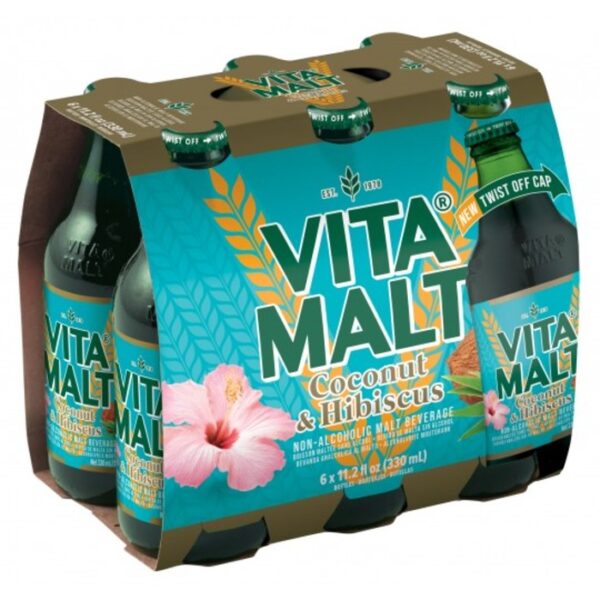 Vita Malt - Coconut & Hibiscus | 6 Pack | 11.2 oz