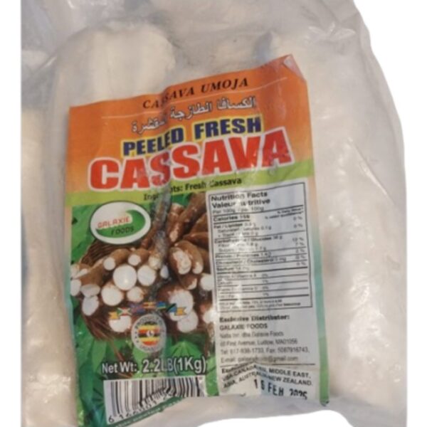 Peeled Frozen Cassava